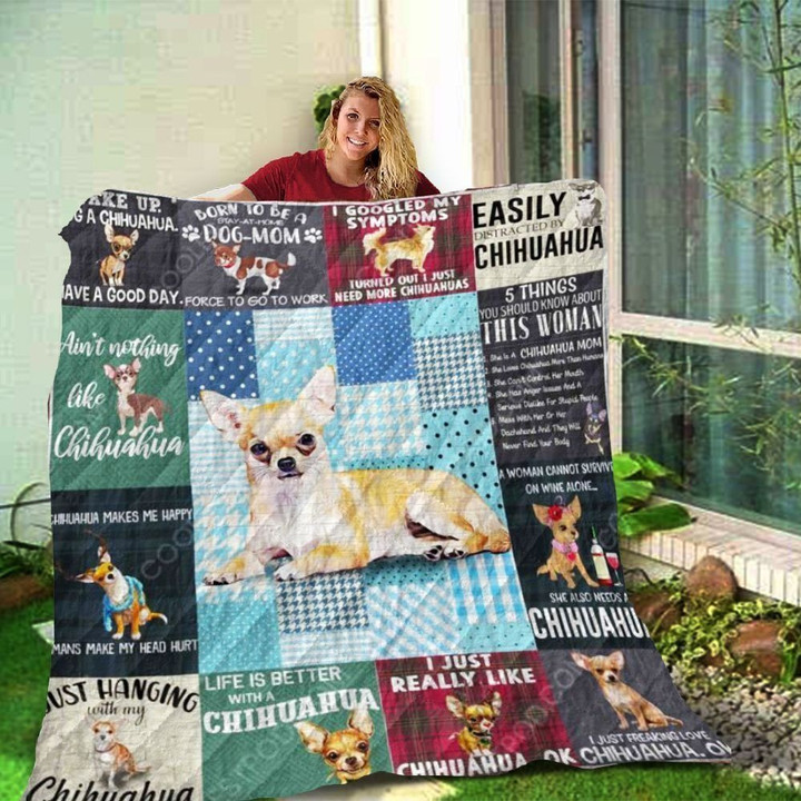Chihuahua Have A Good Day NTTH011302 3D Customized Quilt