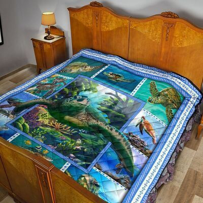 Turtle S1 Lover ODL165 3D Customized Quilt