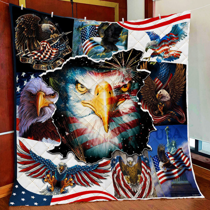 American Bald Eagle Quilt Blanket 