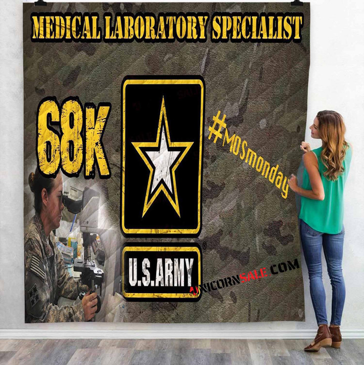 Army Medical Laboratory Specialist (68K) 3D Customized Personalized Quilt Blanket