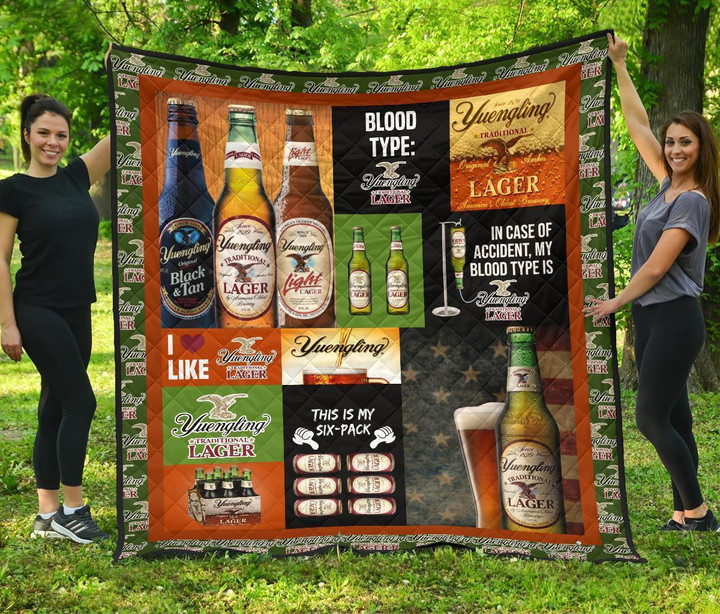 Yuengling Larger Funny Gift For Beer Lover Quilt