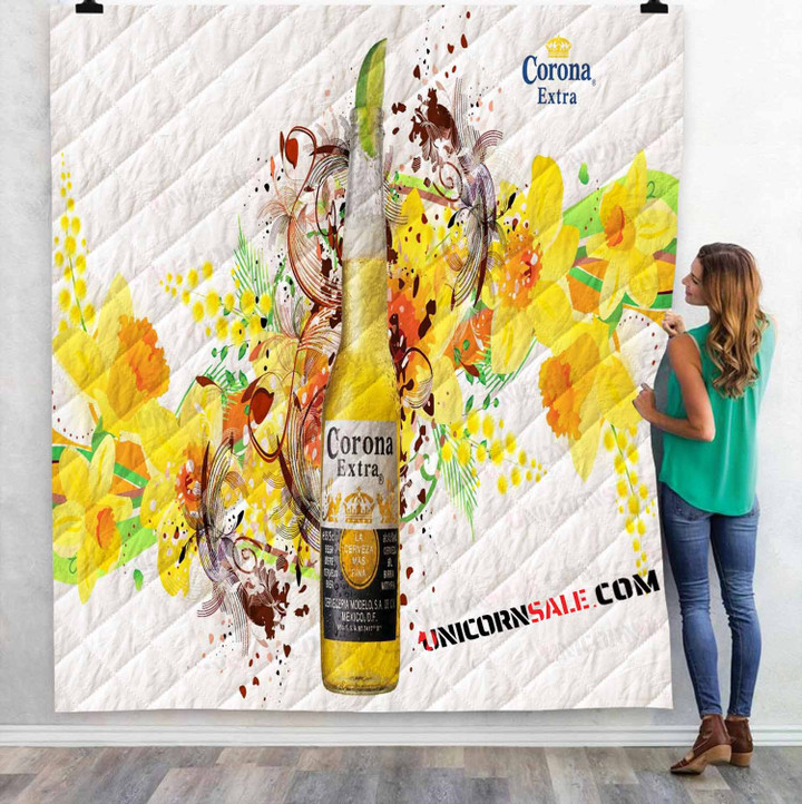 Beer Brand Corona 2N 3D Customized Personalized Quilt Blanket