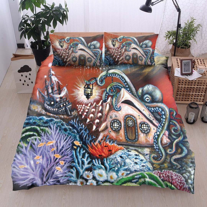 Shell House And Ship And Octopus Vd11100162B Bedding Sets