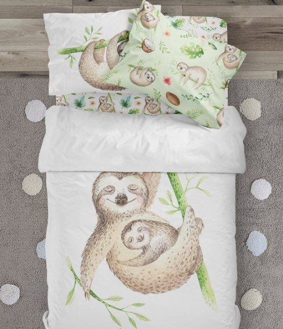 Tropical Sloth Baby And Mom Clt0910137T Bedding Sets