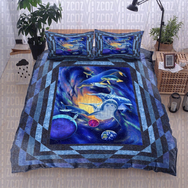 Living Universe Dolphin Whale Bedding Set 