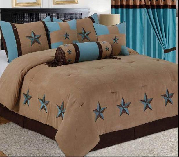 Camel Brown Western Turquoise Star Cla20122225B Bedding Sets