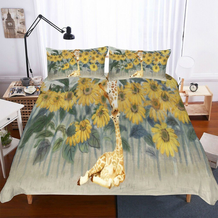 Sunflower Giraffe Cla2809425B Bedding Sets