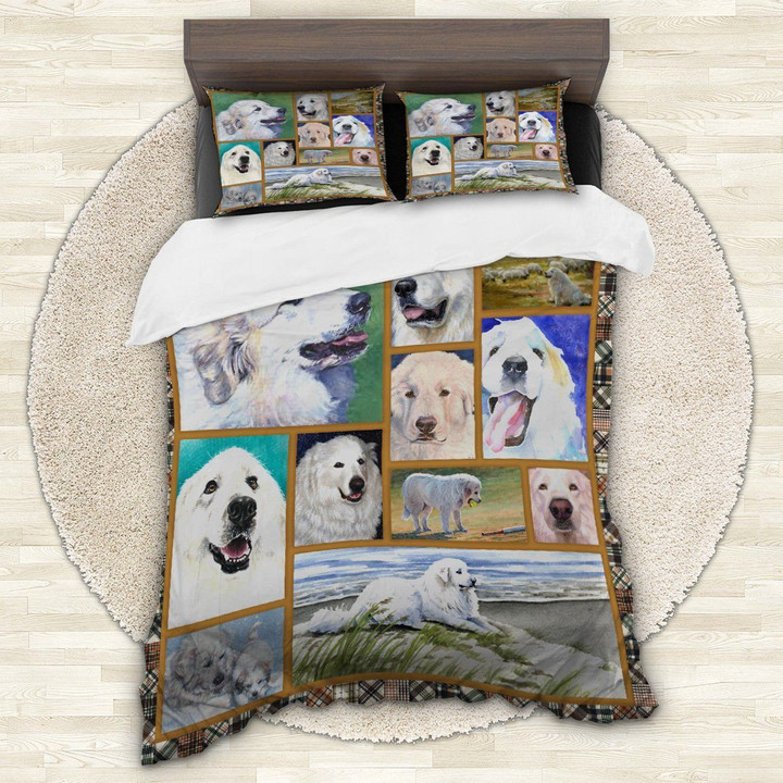 Great Pyrenees Face Bedding Set 