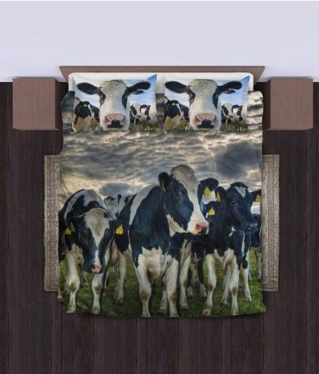 Cow Field Bedding Set 