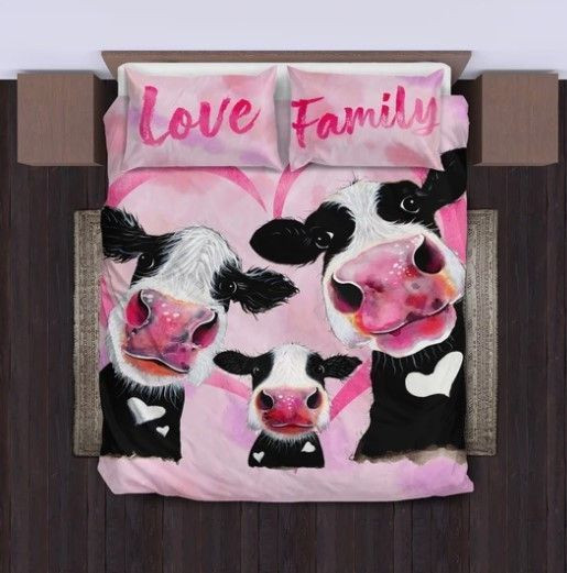 Cow Family Bedding Set 