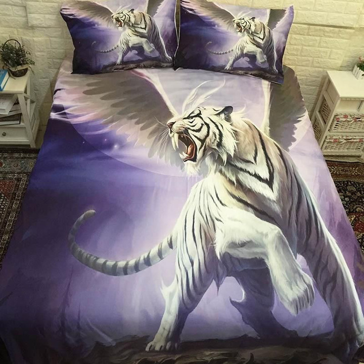 White Tiger Cool Bedding Set 