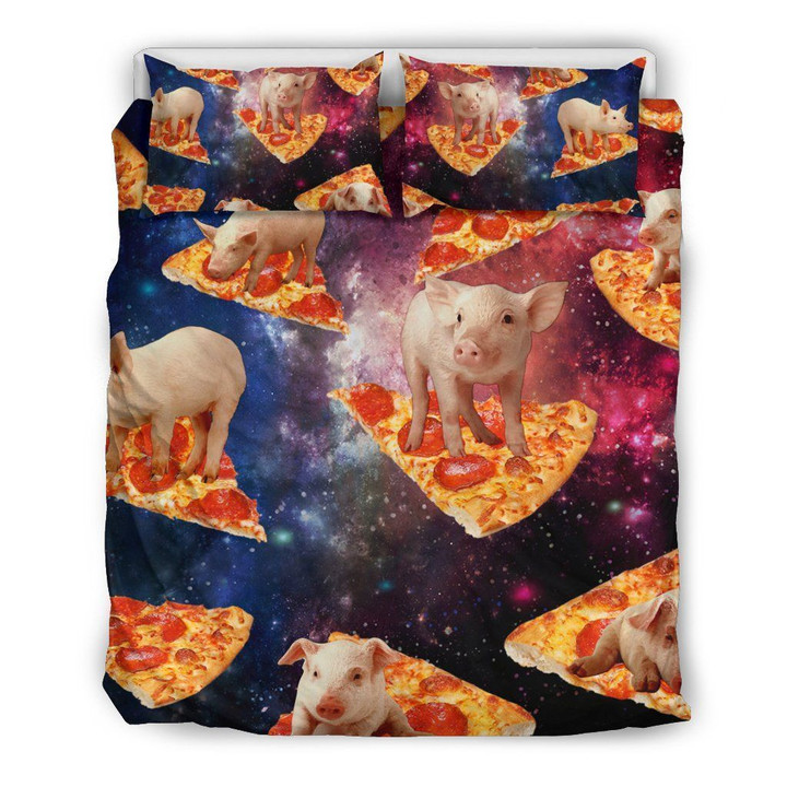 Pig And Pizza Bedding Set 