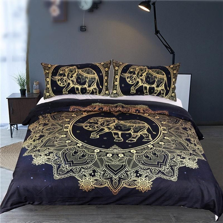 Mandala Elephant Themed Bedding Set 