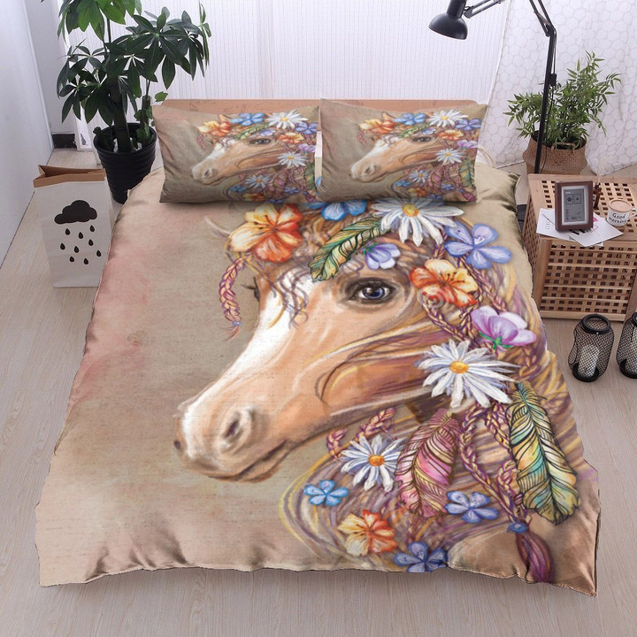 Boho Hippie Horse Bedding Set 