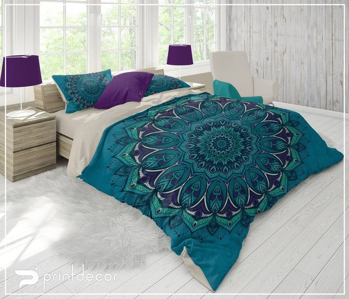 Peacock Mandala Bedding Set 