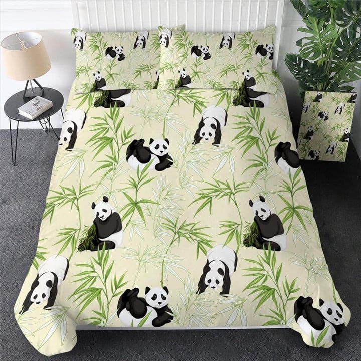 Bamboo Eating Panda Bedding Set Vnlfnjjj