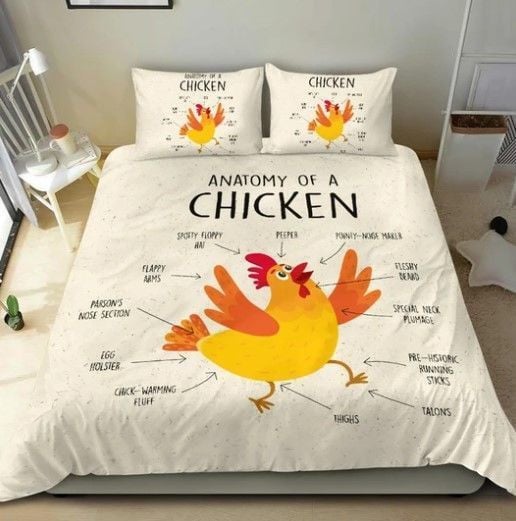 Anatomy Of A Chicken Bedding Set Dczii Haiba