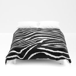 Animal Print Zebra Black And White Bedding Set Vnlfnmxd