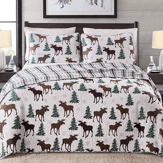 Moose Bedding Set All Over Prints