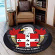 Randolph USA Carpet - Premium Round Rug - American Family Crest A7