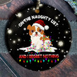 bulldog On the naughty list Ornament