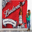 Beer Brand Budweiser 2N 3D Customized Personalized Quilt Blanket