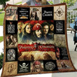 Pirates Of The Caribbean Fleece Quilt Blanket Personalized Customized Home Bedroom Decor Gift