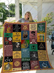 Harry Potter Fleece Quilt Blanket Personalized Customized Home Bedroom Decor Gift