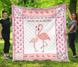 Flamingo Mama Premium Quilt Blanket – Quilt