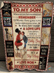 Black Pride To Black Son Dope Black Son I Am  Sherpa And Quilt Blanket Ch Black And Proud 365