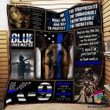 Gifts For Police Officers K9 Police Officer Blue Lives Matter Blanket And Quilt Blanket Hg