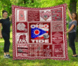 Alabama Crimson Tide Ohio Quilt Blanket Ha1910 Fan Made