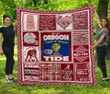 Alabama Crimson Tide Oregon Quilt Blanket Ha1910 Fan Made