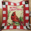 Cardinal Christmas Quilt Blanket