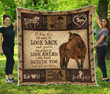 Horse Horse Beside You Cl11120417Mdq Quilt Blanket
