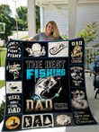 The Best Fishing Dad Ever Reel Cool Dad Quilt Blanket Great Customized Gifts For Birthday Christmas Thanksgiving Father'S Day Perfect Gifts For Fishing Lover
