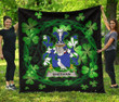 Sheehan Or O'Sheehan Ireland Irish Celtic Shamrock Knot Circle Quilt Blanket