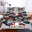 MotorBike Racing 3D Customize Bedding Set Duvet Cover SetBedroom Set Bedlinen