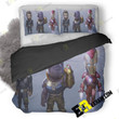 Captain America Thanos Iron Man Avengers Infinity War Artwork 3R 3D Customize Bedding Sets Duvet Cover Bedroom set Bedset Bedlinen