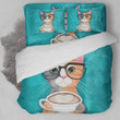 Glasses Cat Bedding Set