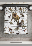Love Dinosaur Art T Rex Jurassic World Christmas Bedding Set