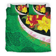 Welsh Cymru Daffodil Flowers Irish St Patricks Day Comforter Duvet Cover Bedding Sets | 100% Polyester | 3 Piece | King Queen Size | Bs1320
