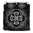 Celtic Cross With Knot St Patricks Day Comforter Duvet Cover Bedding Sets | 100% Polyester | 3 Piece | King Queen Size | Bs1341