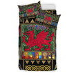 Cymru Irish St Patricks Day Comforter Duvet Cover Bedding Sets | 100% Polyester | 3 Piece | King Queen Size | Bs1297