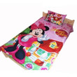 Pink Minnie Mouse Duvet Cover Set Single Twin Bed Linen Girl Kids Bedding Set Cartoon Childiren Birthday Chirstmas Gift
