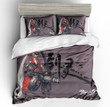 Anime Character Gray Black Bedding Sets Martial Arts Online Game Bed Linen Set Pillowcase 2/3 Piece Twin Full Queen King Size