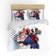 Cool Mario Character White Bedding Set Pillowcase Twin Full Queen Size Duvet Cover Set 100% Microfiber Comforter Set 2/3Pcs
