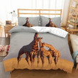 Giraffes Family Bedding Set 2/3 Piece Cartoon Aimals Bed Linen Set Pillowcase Teens Adult Bedroom Decor Bed Cover Single Double