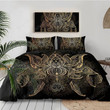 Lotus Bedding Set Queen Size Flower Bohemian Duvet Cover Sun Print Boho Bed Set King Black Multi Sizes Bedspreads