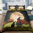 Halloween Black Cat & Witch Bedding Set 04309